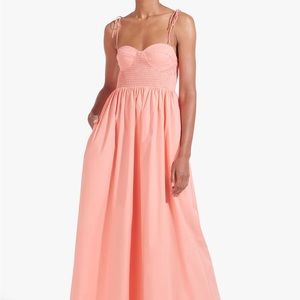 Staud Landry dress in Grapefruit